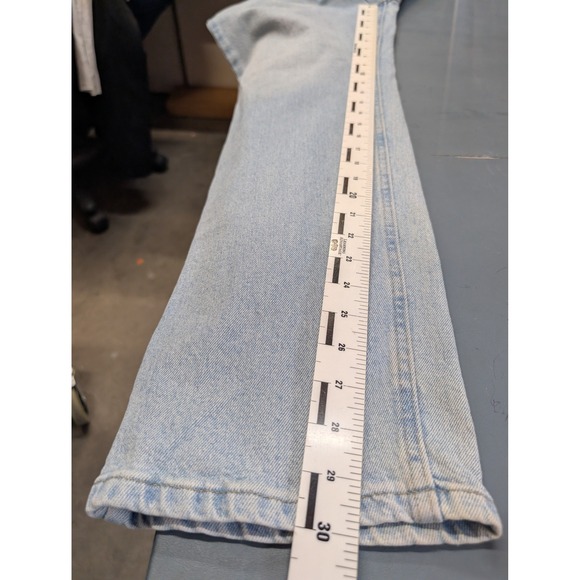 Wrangler Jeans Men 33x30 Light Blue Straight Leg Premium Quality 1096FXVBI - Picture 16 of 16